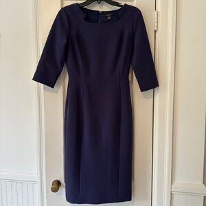 Women's Navy Blue Halogen Shift Dress- Size 0